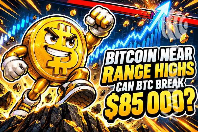 比特币接近区间高点：BTC能否突破85,000美元？
