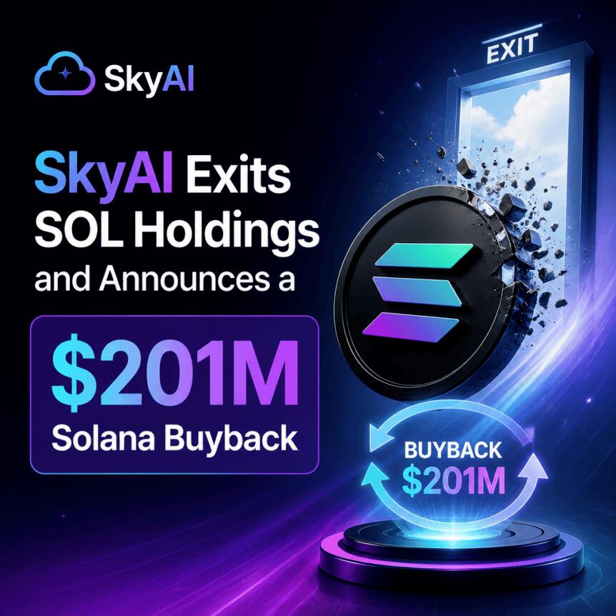 SkyAI退出SOL持仓并宣布2.01亿美元Solana回购计划