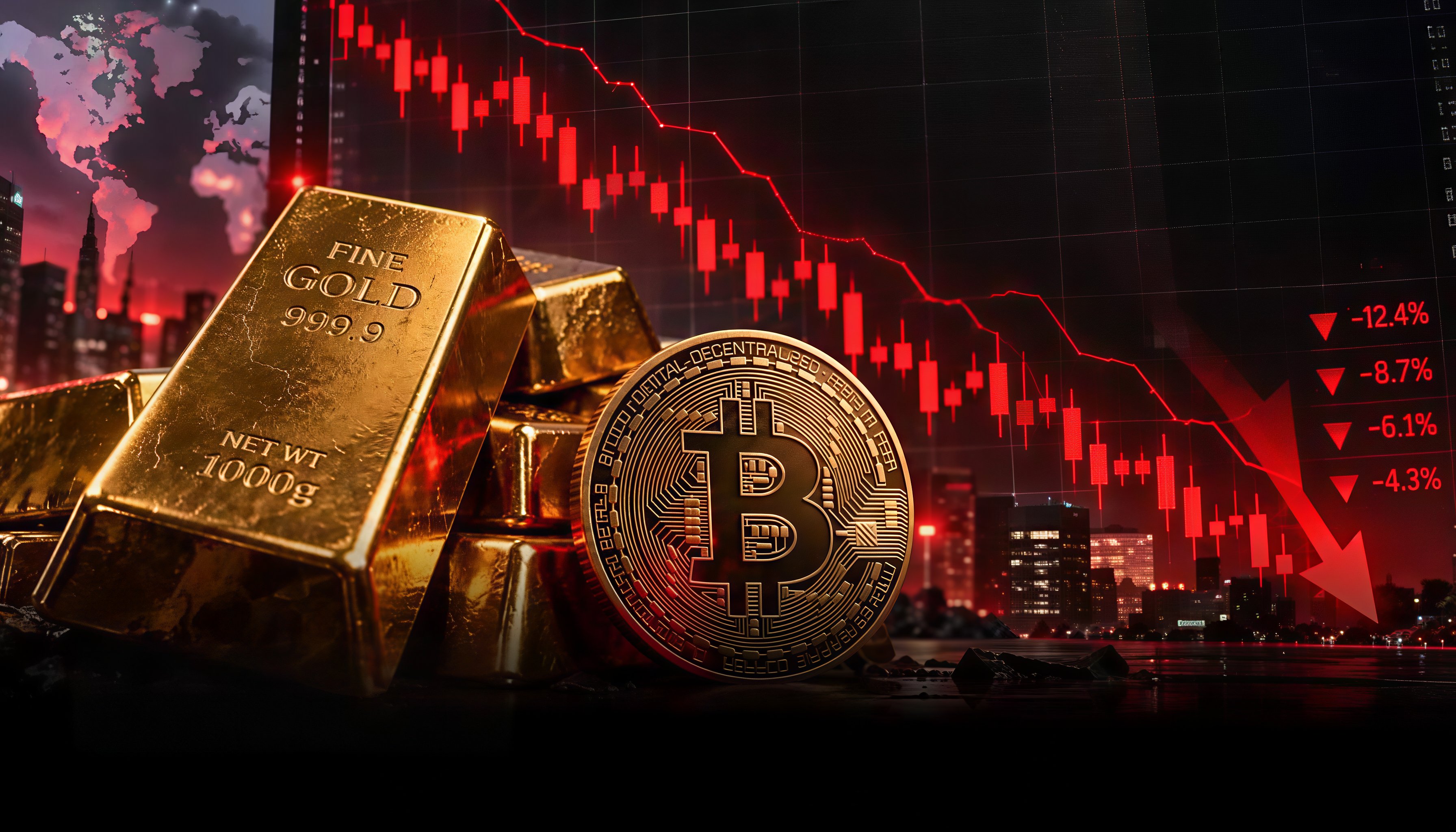比特币与黄金表现跌至2026年历史新低
