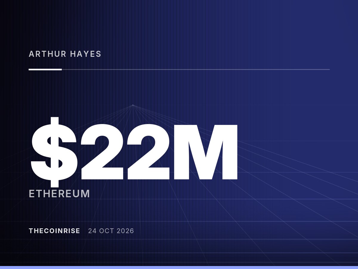 Arthur Hayes的Maelstrom清仓2200万美元的ETH、ENA和UNI持仓