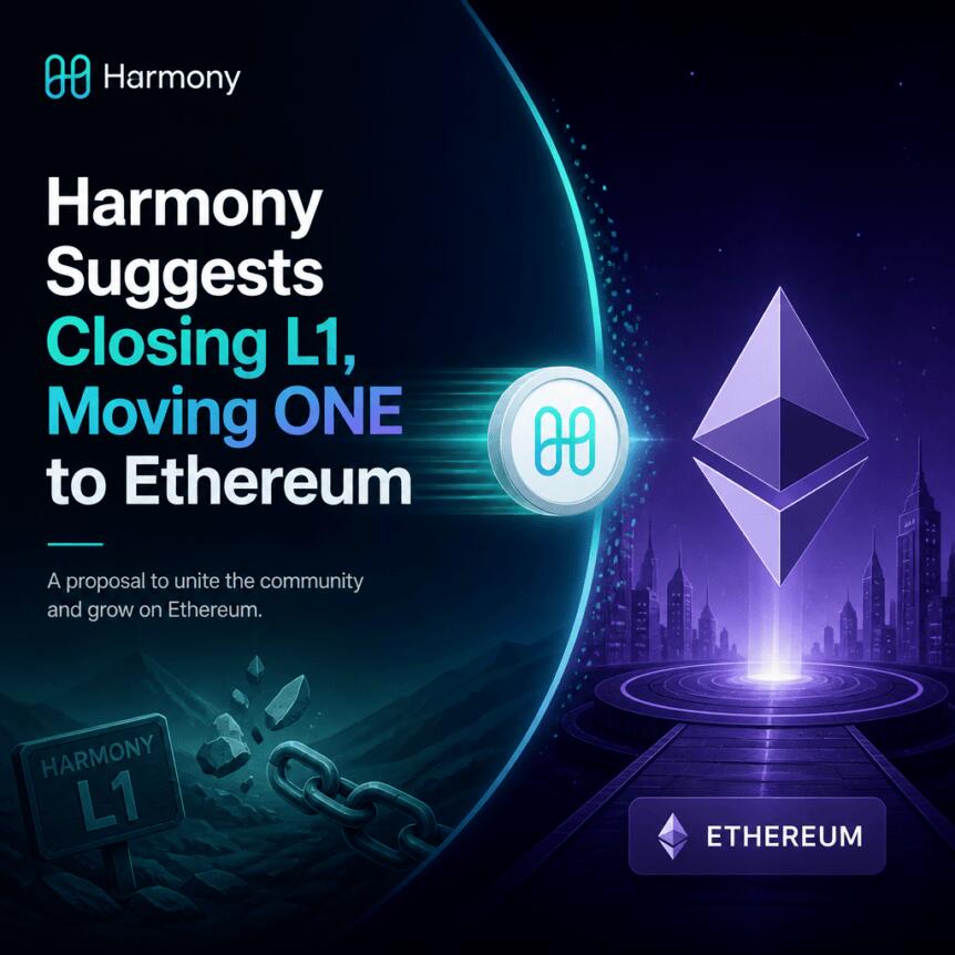 Harmony 建议关闭 L1，将 ONE 迁移至以太坊