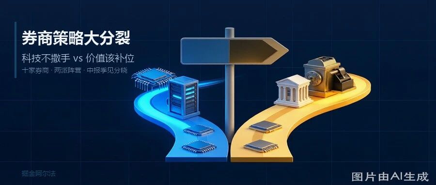 7月券商策略"大分裂"——科技"不撒手" vs 价值"该补位":中报季见分晓