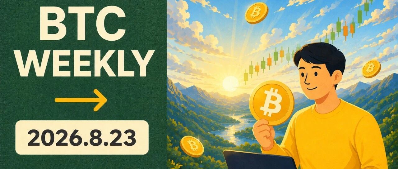 BTC WEEKLY 260823 抄底2026(二十三):一根大阳线大饼起飞,反转确认了吗?