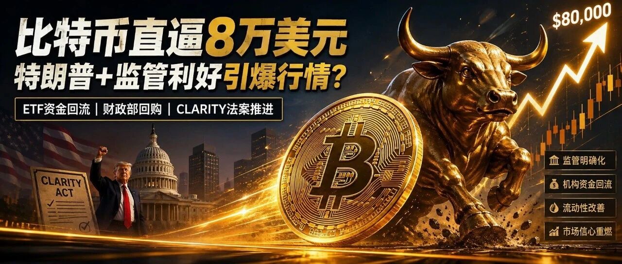 BTC一周暴涨20%,直逼8万美元:这次拉盘的主角,可能不是美联储,而是特朗普