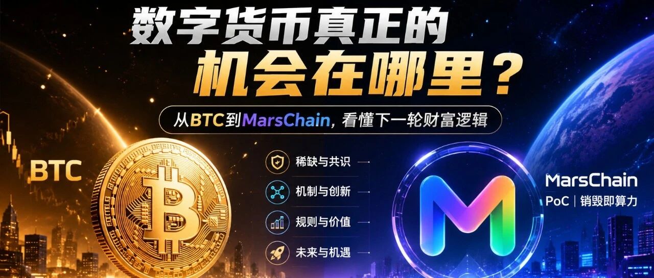 数字货币真正的机会在哪里?从BTC到MarsChain,看懂下一轮财富逻辑