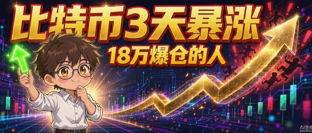 比特币 3 天暴涨,但最该看的不是价格,是这 18 万爆仓的人