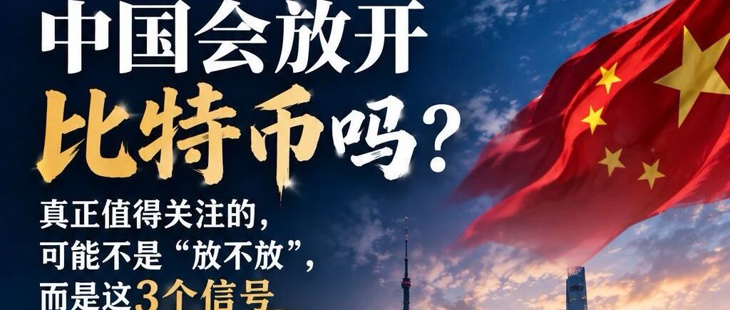 中国会放开比特币吗?真正值得关注的,可能不是“放不放”,而是这3个信号