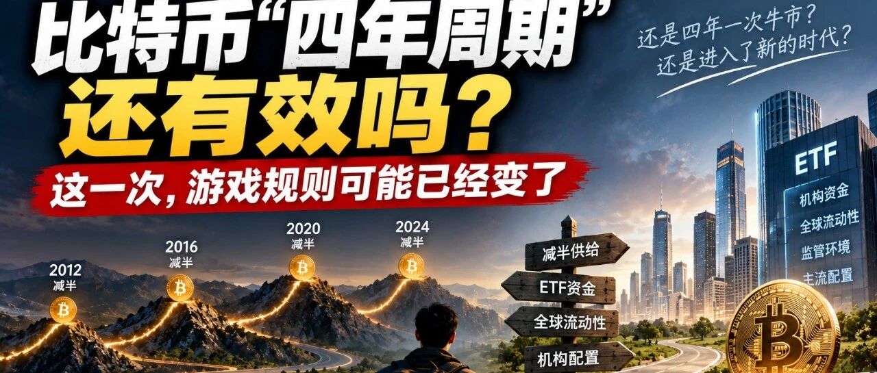比特币“四年周期”还有效吗?这一次,游戏规则可能已经变了