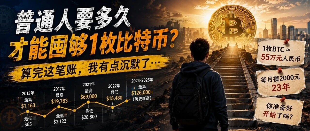 普通人要多久,才能攒够1枚比特币?