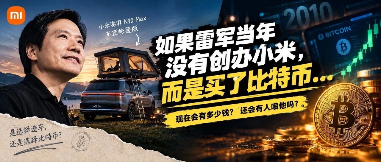 雷军又上热搜了，但我更想知道：如果2010年他买了比特币，如今还会有人喷他吗？