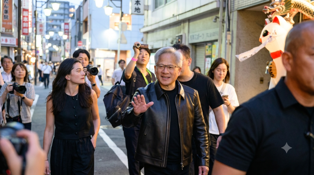 黄仁勋日本行:见30年前“救命恩人”,签约机器人三巨头,英伟达笼络日本AI供应链