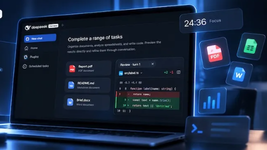 DeepSeek Harness装上桌面:插件免敲命令、任务可定时,六成用户已在用第三方插件